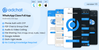 AdChat - WhatsApp Clone Full App 3.0.0