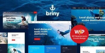Briny | Scuba Diving School & Water Sports WordPress Theme + RTL 1.5.4