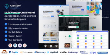 Aabcserv – Multivendor On-Demand Service & Handyman Marketplace Platform 3.0.1