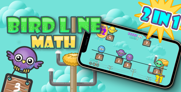 Bird Line Math (2 games in 1)