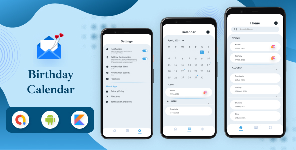 Birthday Calendar Android App 1.4