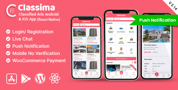 Classima - Classified ads Android & iOS App 2.85.3