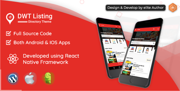DWT Listing - Directory & Listing React Native App 2.1.7