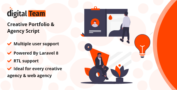 DigitalTeam - Creative Portfolio & Agency Script 2.0