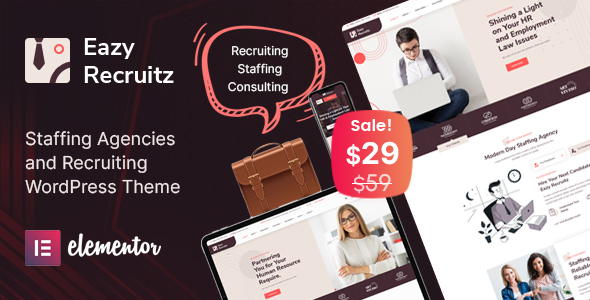 Eazy Recruitz - Staffing Agencies WordPress Theme 1.7