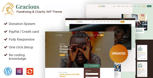 Gracious - Charity and Donation WordPress Theme