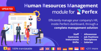 Human Resources Management (HRM) & Workforce Automation module for Perfex CRM