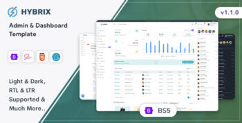 Hybrix - Admin & Dashboard Template 1.1.0