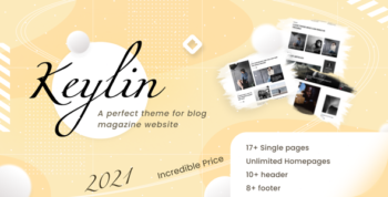 Keylin - WordPress Magazine and Blog Theme