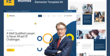 Munhoz - Law Firm & Attorneys Elementor Template Kit