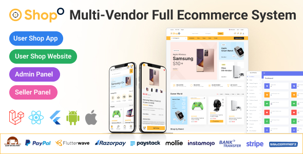 Shopo eCommerce – Multivendor eCommerce Flutter App with Admin Panel, Website & PWA 7.0.1