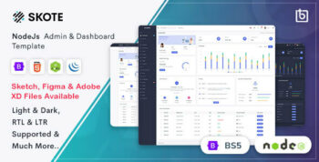Skote - Node.js Admin & Dashboard Template