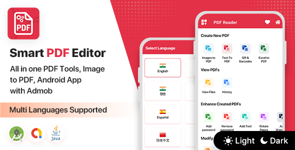 Smart PDF Editor – All in one PDF Tools, Image to PDF, Android App with Admob 3 December 2023