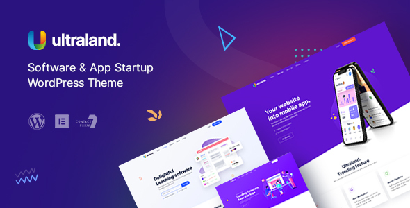 Ultraland – Software & App Startup WordPress Theme 3.2.1