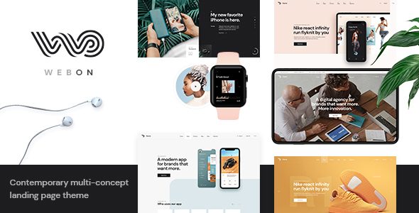 WebOn - Landing Page WordPress Theme 1.3