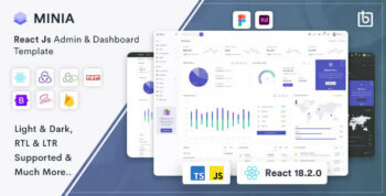 Minia - React Admin & Dashboard Template 2.3.0