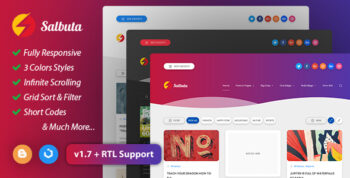 Salbuta Blog & Personal Responsive Blogger Theme 1.9