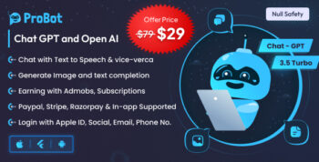 ProBot - ChatGPT | Admob | Subscription InApp | Open AI Chat, Writing Assistant & Image Generator 2.0