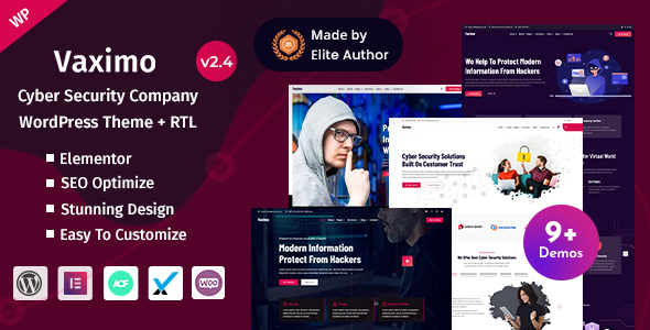 Vaximo – Cybersecurity Services & Web Security Training WordPress Theme 3.7