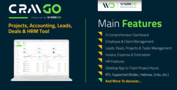 CRMGo - Projects, Accounting, Leads, Deals & HRM Tool 8.0