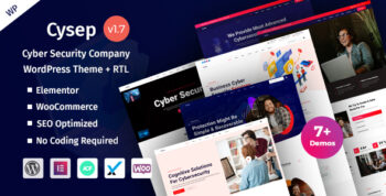 Cysep - Online Cyber Security Solutions WordPress Theme 1.7