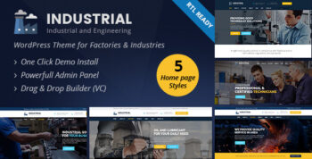 Industrial - Industry and Engineering WordPress Theme 4.8