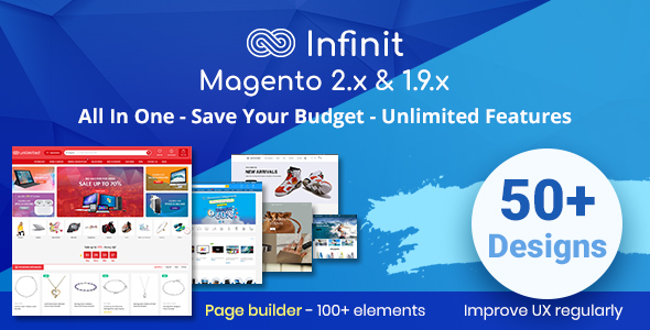 Infinit - Multipurpose Responsive Magento 2 and 1 Theme 1.6.3