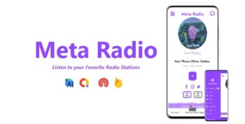 Meta Radio - Two Station Radio App | ADMOB, FIREBASE, ONESIGNAL