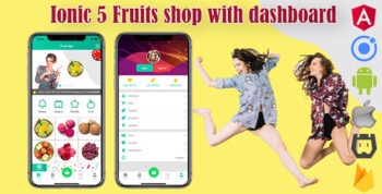 Ionic 5 Fruits Commerce Shop App V2 with Firebase/Admin Backend