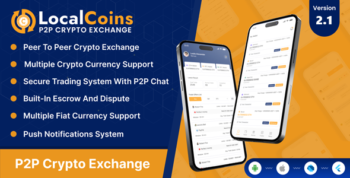 LocalCoins - Ultimate Peer To Peer Crypto Exchange Mobile Application 2.2
