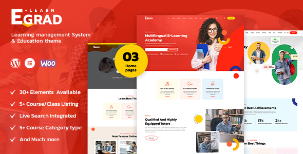 Egrad - LMS Education WordPress 1.0.5