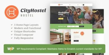 City Hostel | A Travel & Hotel Booking WordPress Theme 1.0.11
