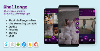 Challenge(IOS and Android) – Videos, Livestreaming with 2 participants, Audio room (9 broadcasters) 1.1.8