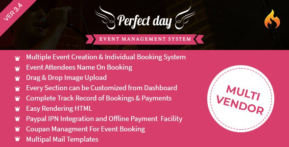 Event Management System – Perfect Day 3.4