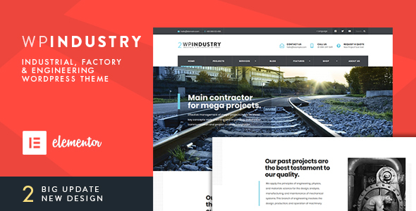 WP Industry - Industrial & Engineering WP theme