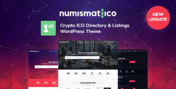 Numismatico - Cryptocurrency Directory & Listings WordPress Theme 2.2