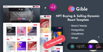 Gible - React Next NFT Marketplace Template