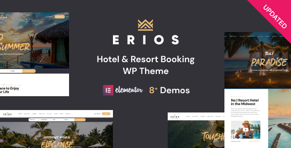 Resort & Hotel WordPress Theme | Erios 1.2.6