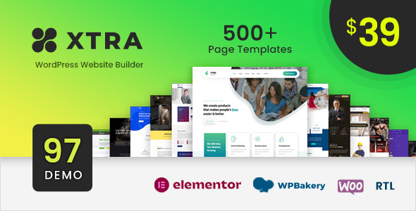 Xtra - WordPress Website Builder + RTL 4.8.5