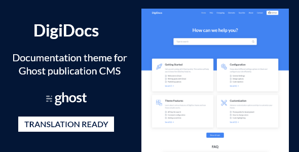 Digidocs - Documentation And Knowledge Base Ghost Theme 3.0