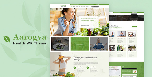 Aarogya | Nutrition & Dietitian WordPress Theme 2.1