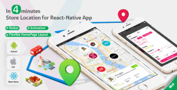 Store Locator - Complete React Native template for iOS and Android.