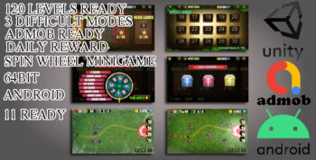 Tower Defense Deluxe Unity Project (120 Levels)