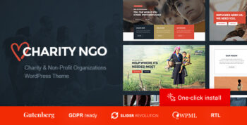 Charity NGO - Donation & Nonprofit Organization WordPress Theme 1.1.7