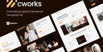 Cworks - Coworking Space Elementor Template Kit