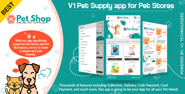 #1 Pet Store Supplies & Grooming eCommerce Shop Online Pet Food Supplies Grooming Services App + Web