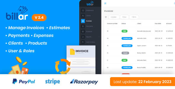 Billar - Invoice Management System 2.9