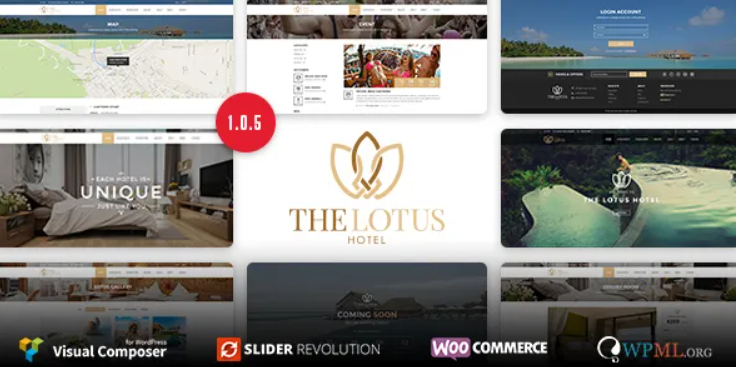 Lotus v1.0.5 Hotel Booking WordPress Theme
