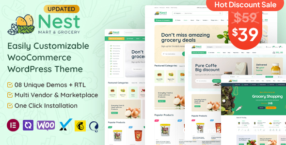 Nest – Grocery Store WooCommerce WordPress Theme 1.9.6