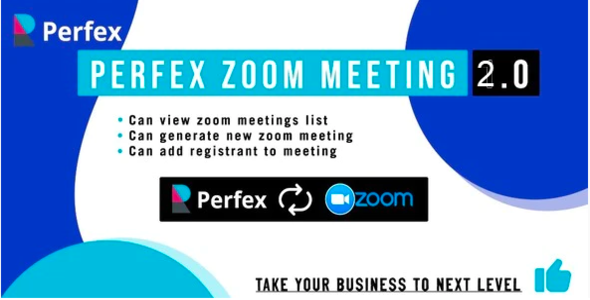 Perfex Zoom Meeting Module 1.3.0